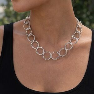 ♥️ Silver Circle Necklace